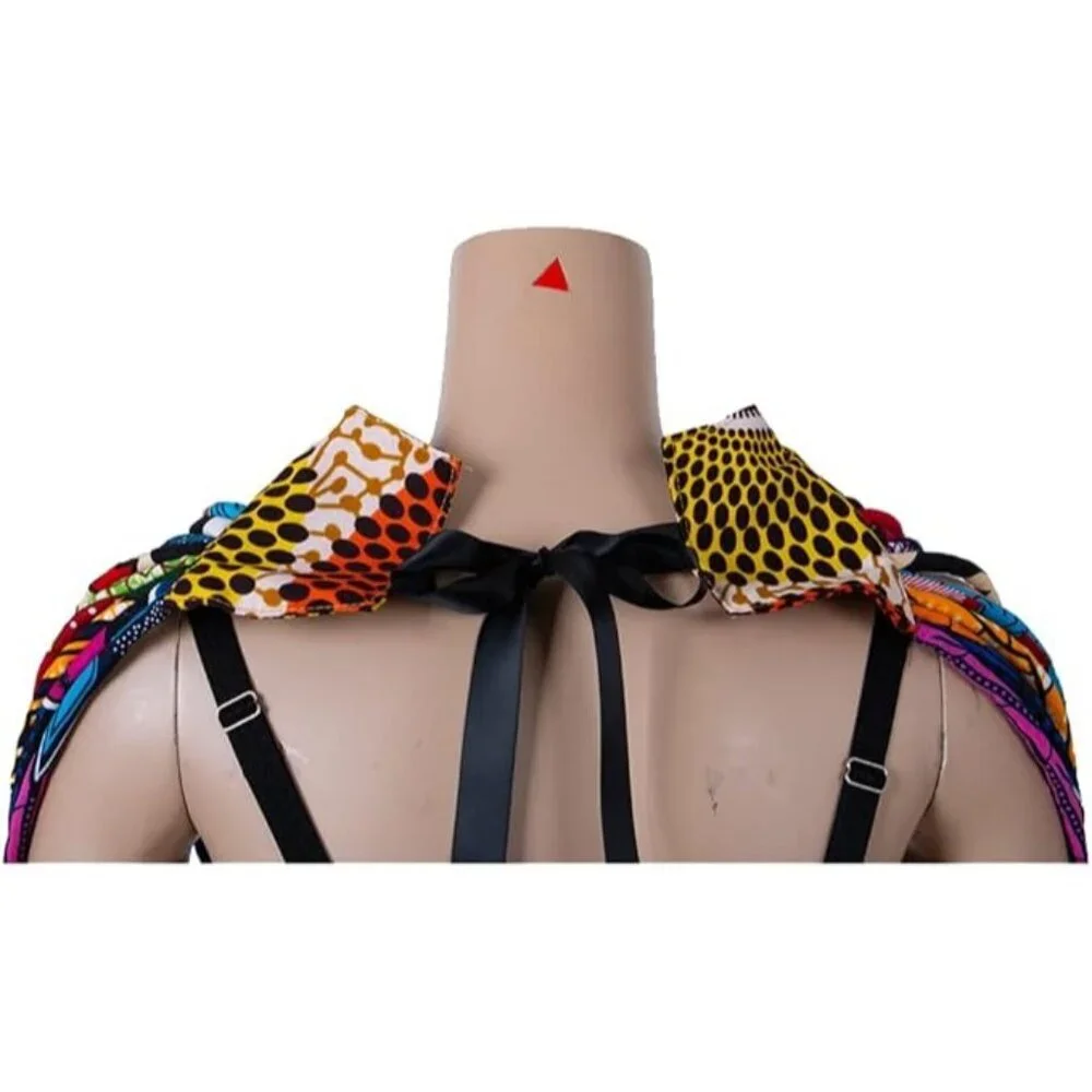 Handmade Necklace Long Multi Strand African Wax Collar - NWOT - Picture 4 of 7